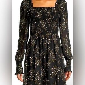 PERFECT CONDITION! Worn only once! Allison New York Black Floral Dress Size S